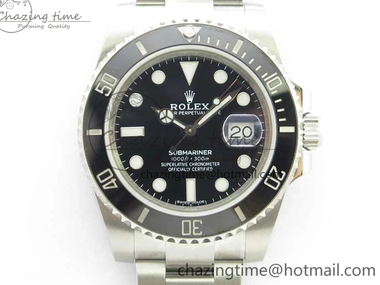 MiroTime 0119 Timeless Submariner 116610 LN Black Ceramic ZZF 904L 1:1 Best Edition on SS Bracelet A 3236